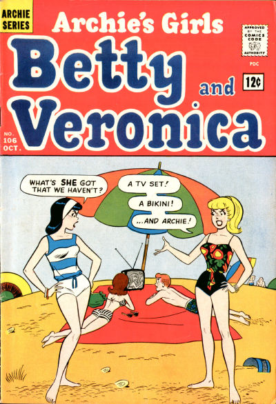 cover of betty and veronica #106 by dan decarlo and rudy lapic