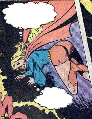 supergirl bending over