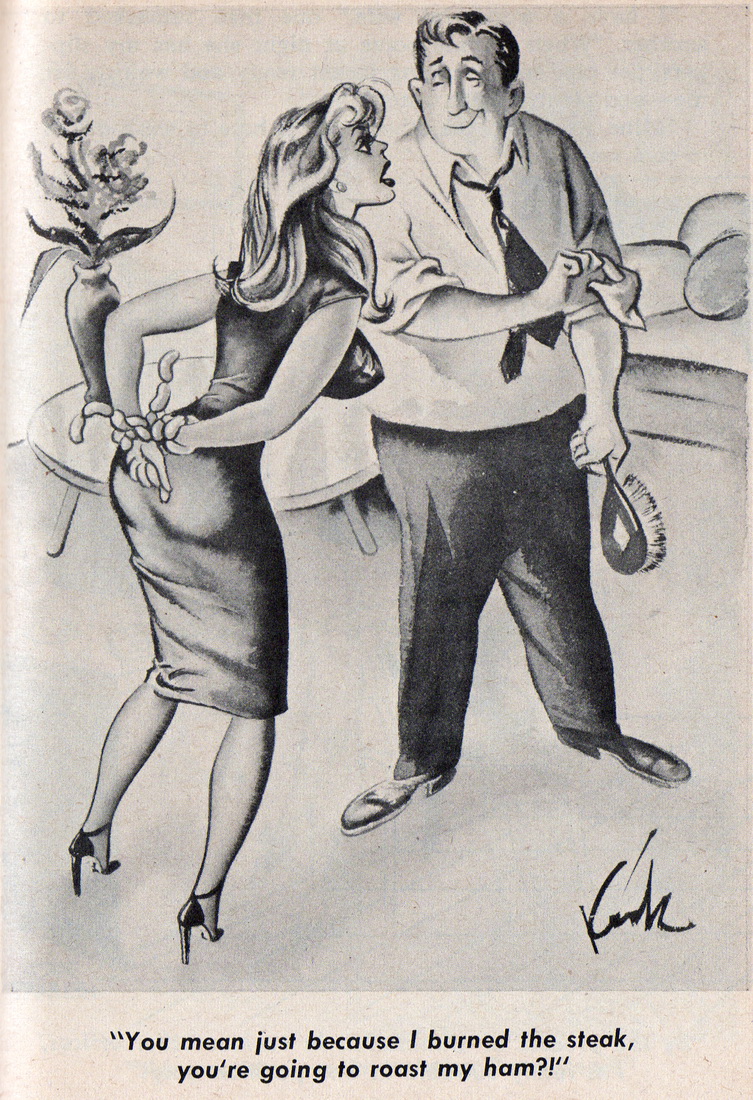 Vintage Spanking Cartoon Husband And Wife | BDSM Fetish