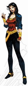 Wonder Woman's new costume.