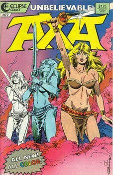Axa #2, from Eclipse.  Art by Enrique Romero.