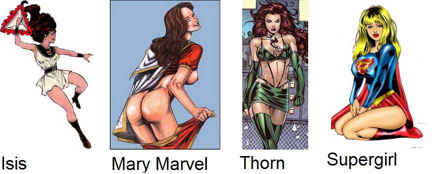 The Skirted Superheroines