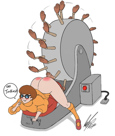 velma spanked by machine