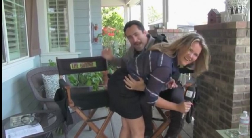tv reporter gets spanked by actor demian bichir