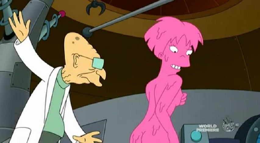 spanking scenes from the fox television shows Family Guy and Futurama